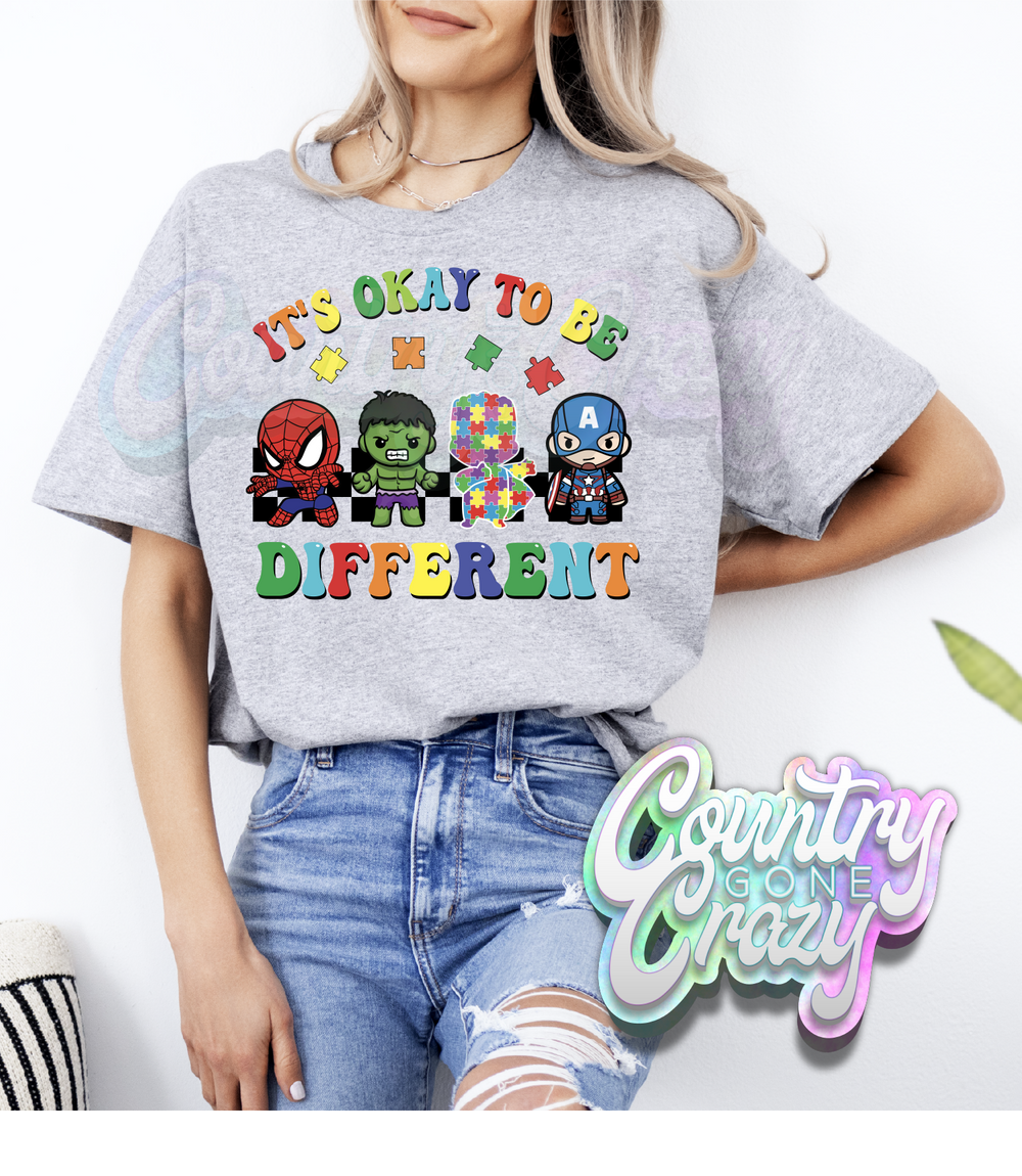 It's okay to be different - Superhero - T-Shirt-Country Gone Crazy-Country Gone Crazy