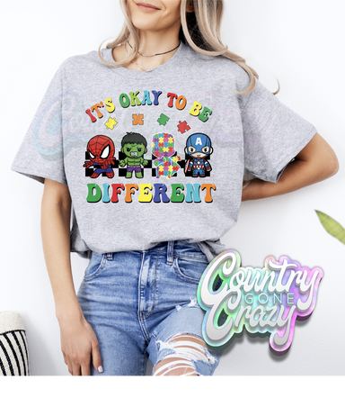 It's okay to be different - Superhero - T-Shirt-Country Gone Crazy-Country Gone Crazy