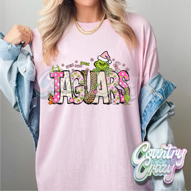 Jaguars - Pink Grinch - T-Shirt-Country Gone Crazy-Country Gone Crazy