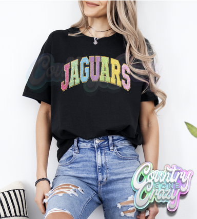 Jaguars - Faux Chenille - T-Shirt-Country Gone Crazy-Country Gone Crazy