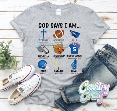 God Says I Am - Bowie Bears - T-Shirt-Country Gone Crazy-Country Gone Crazy