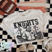 Knights ~ Letterman ~ Natural T-Shirt-Country Gone Crazy-Country Gone Crazy