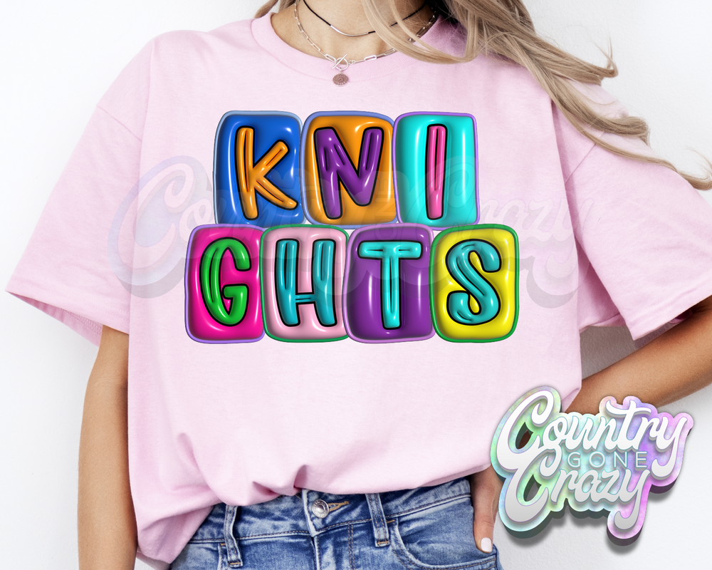 Knights •• Bubble •• T-Shirt-Country Gone Crazy-Country Gone Crazy