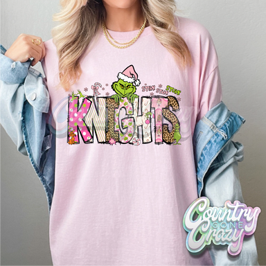 Knights - Pink Grinch - T-Shirt-Country Gone Crazy-Country Gone Crazy