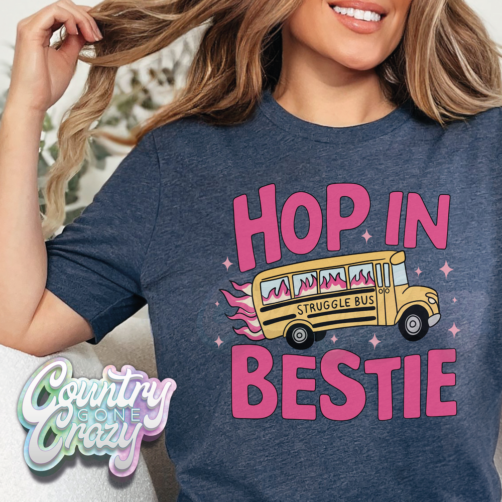 FLASH SALE - $8 BELLA CANVAS HEATHER NAVY-Country Gone Crazy-Country Gone Crazy