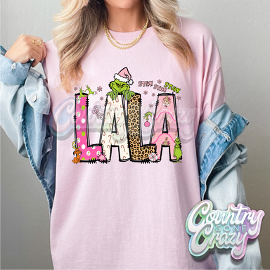 Lala - Pink Grinch - T-Shirt-Country Gone Crazy-Country Gone Crazy