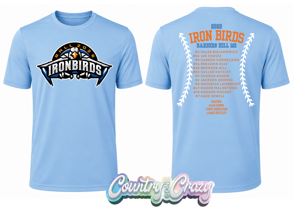 IRONBIRDS - DRI-FIT-Sport-Tek-Country Gone Crazy