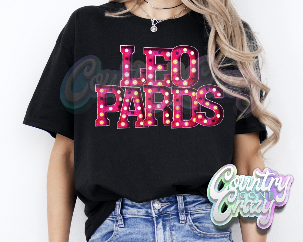 Leopards * Pink Marquee * T-Shirt-Country Gone Crazy-Country Gone Crazy