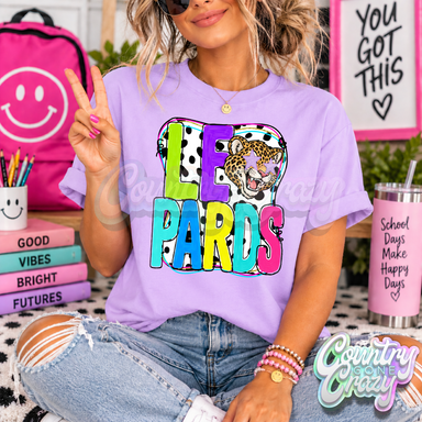 LEOPARDS ** COLOR POP ** T-SHIRT-Country Gone Crazy-Country Gone Crazy