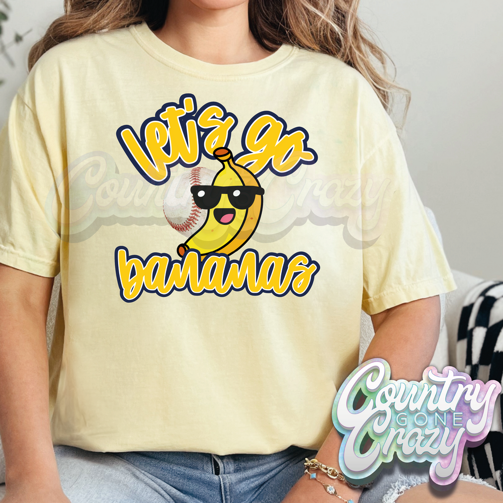 Let's Go Bananas - Comfort Colors - T-Shirt-Comfort Colors-Country Gone Crazy