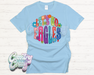 Let's Go Eagles - Floral - T-Shirt-Country Gone Crazy-Country Gone Crazy