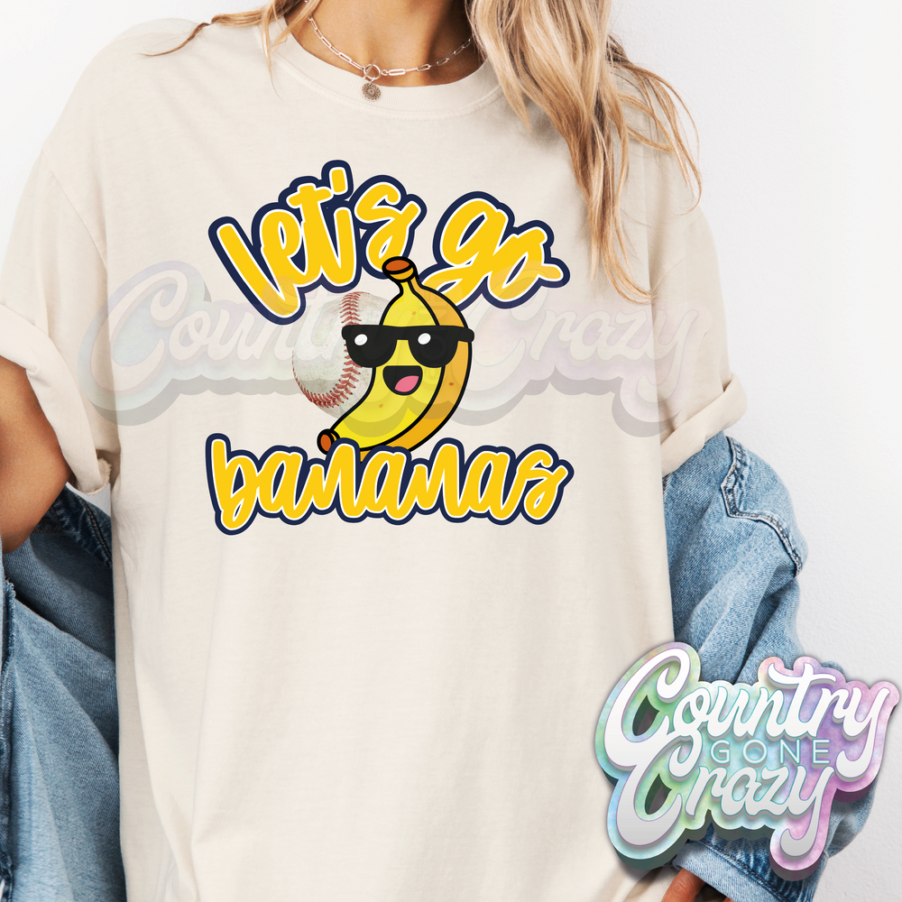 Let's Go Bananas - Comfort Colors - T-Shirt-Comfort Colors-Country Gone Crazy