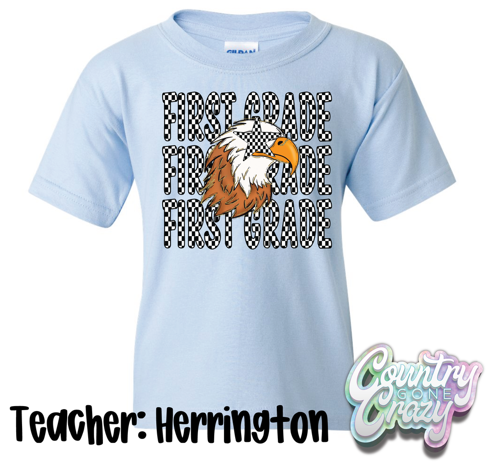 TEACHER: HERRINGTON // ESS FIRST GRADE CLASS SHIRT-Country Gone Crazy-Country Gone Crazy