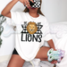 LIONS •• WE ARE CHECKY MASCOTS •• T-SHIRT-Country Gone Crazy-Country Gone Crazy