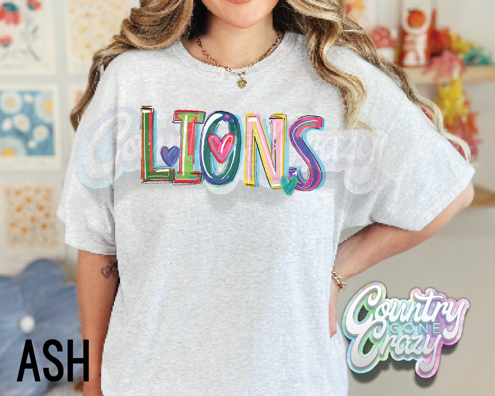 Lions • Splash • T-Shirt-Country Gone Crazy-Country Gone Crazy