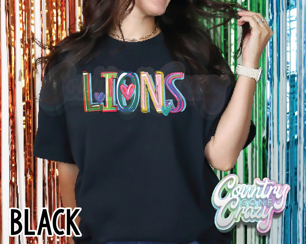 Lions • Splash • T-Shirt-Country Gone Crazy-Country Gone Crazy