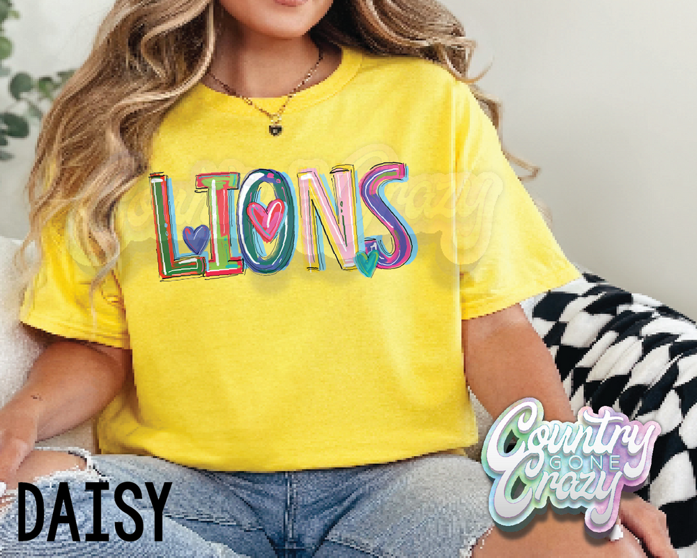 Lions • Splash • T-Shirt-Country Gone Crazy-Country Gone Crazy