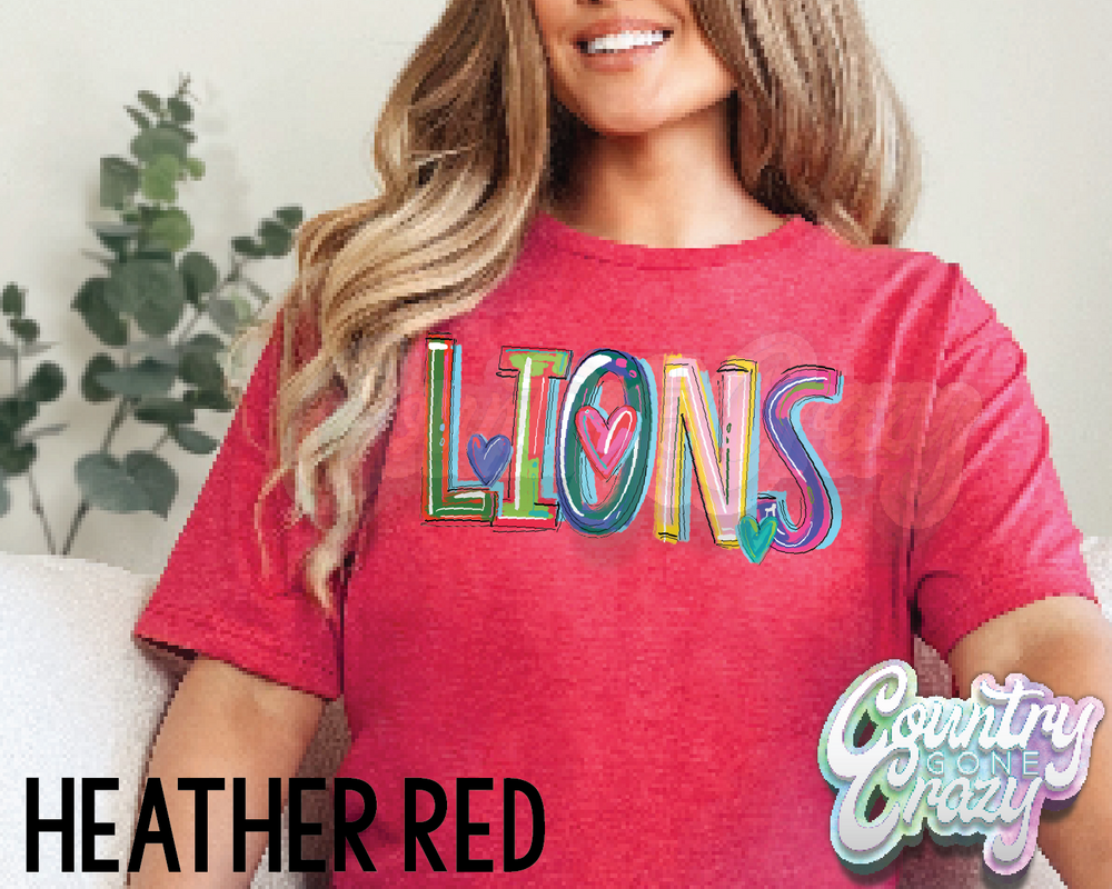 Lions • Splash • T-Shirt-Country Gone Crazy-Country Gone Crazy