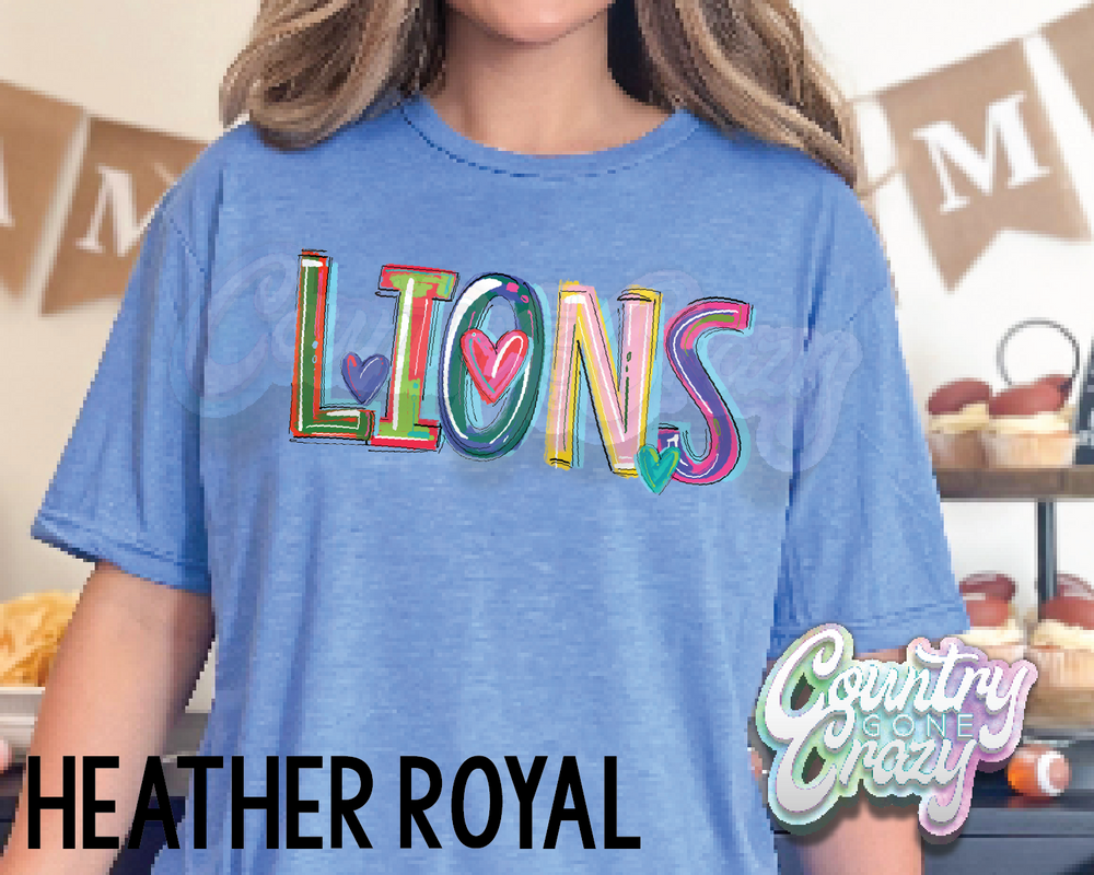 Lions • Splash • T-Shirt-Country Gone Crazy-Country Gone Crazy
