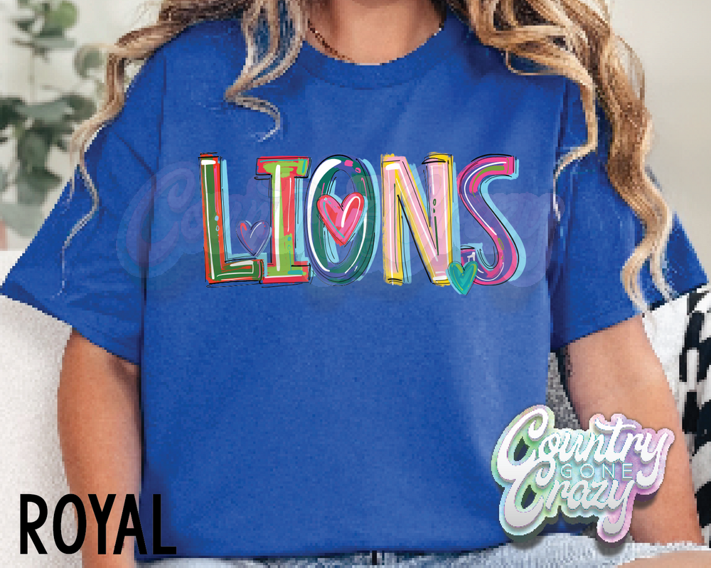 Lions • Splash • T-Shirt-Country Gone Crazy-Country Gone Crazy