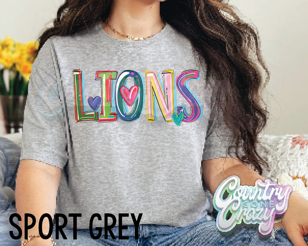 Lions • Splash • T-Shirt-Country Gone Crazy-Country Gone Crazy