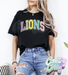 Lions - Faux Chenille - T-Shirt-Country Gone Crazy-Country Gone Crazy