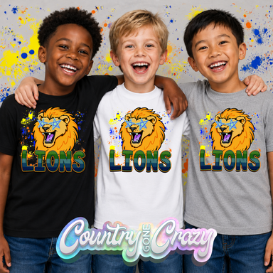 LIONS > SPLASH CHAOS >-Gildan-Country Gone Crazy