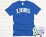 LIONS - CHRISTMAS LIGHTS - T-SHIRT-Country Gone Crazy-Country Gone Crazy