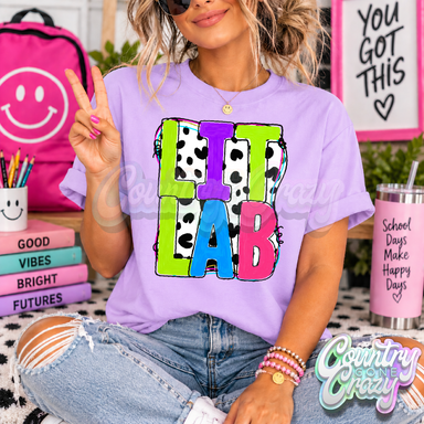 LIT LAB ** COLOR POP ** T-SHIRT-Country Gone Crazy-Country Gone Crazy