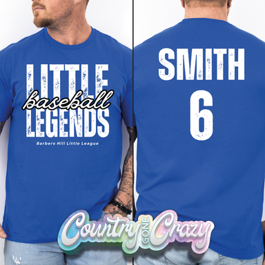 Little Legends Baseball - Royal T-Shirt-Country Gone Crazy-Country Gone Crazy