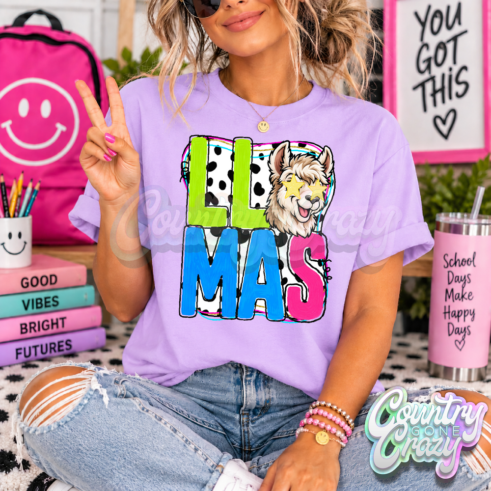 LLAMAS ** COLOR POP ** T-SHIRT