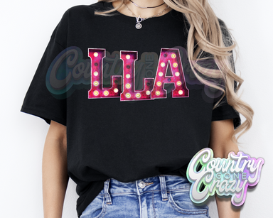 LLA * Pink Marquee * T-Shirt-Country Gone Crazy-Country Gone Crazy