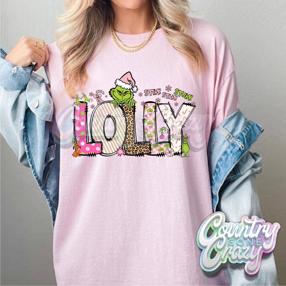 Lolly - Pink Grinch - T-Shirt-Country Gone Crazy-Country Gone Crazy