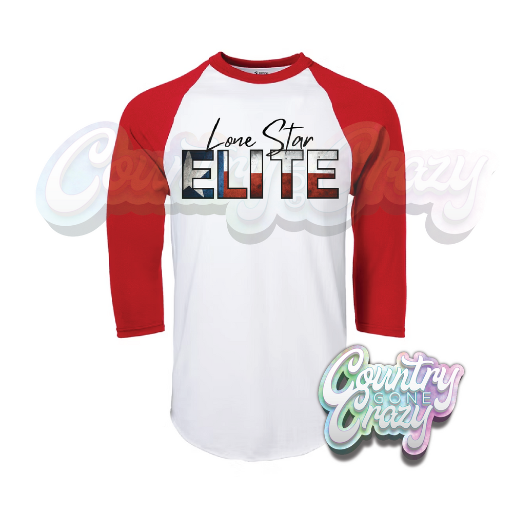 LONE STAR ELITE RAGLAN-Country Gone Crazy-Country Gone Crazy