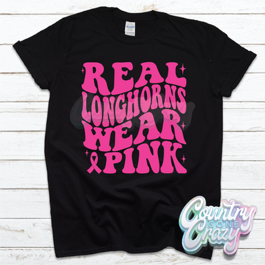 Longhorns Breast Cancer T-Shirt-Country Gone Crazy-Country Gone Crazy