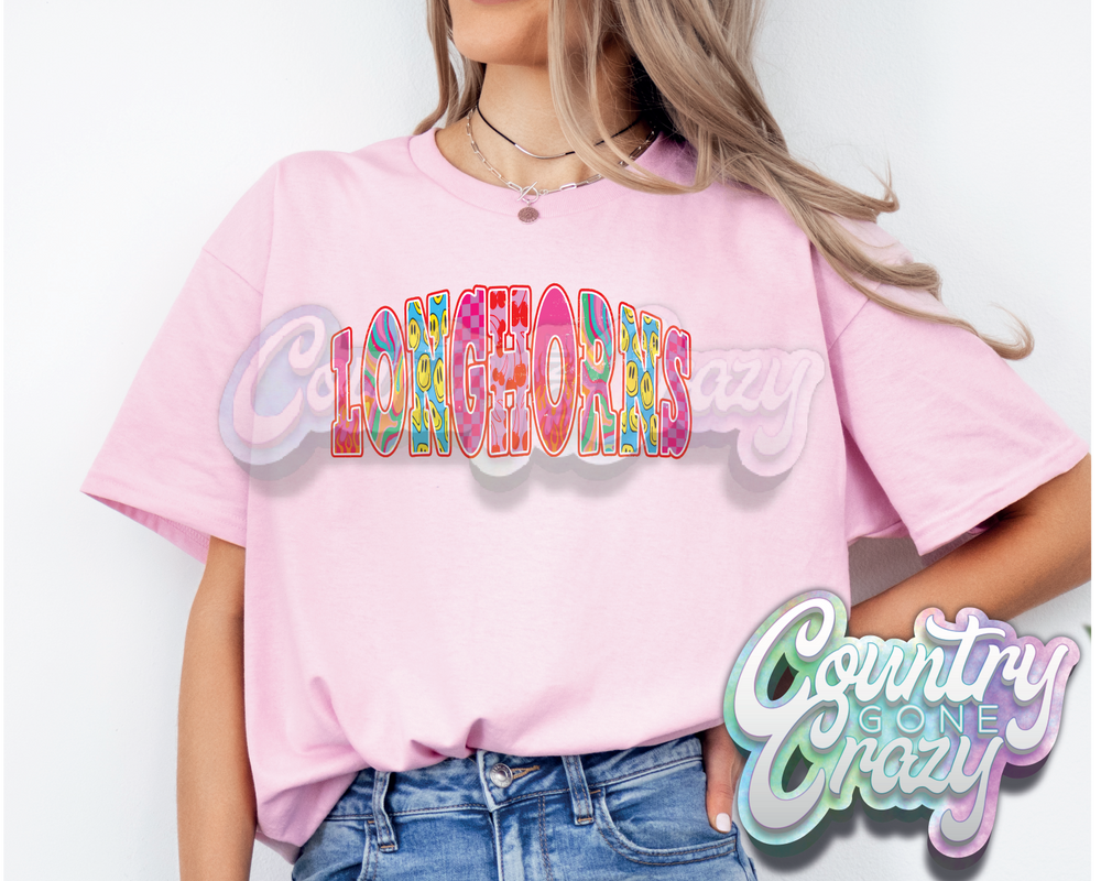 LONGHORNS // GOOD VIBES // T-Shirt-Country Gone Crazy-Country Gone Crazy