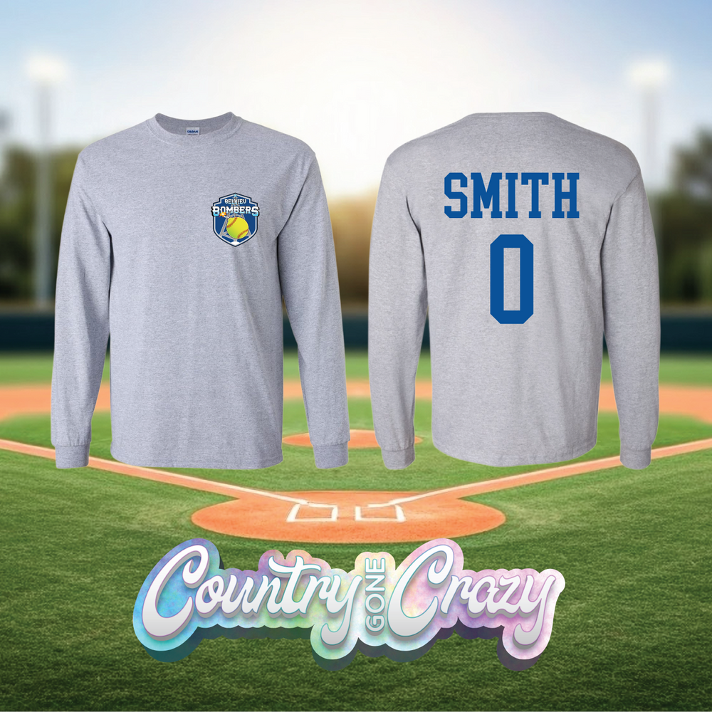 BELVIEU BOMBERS SOFTBALL - POCKET DESIGN-Country Gone Crazy-Country Gone Crazy