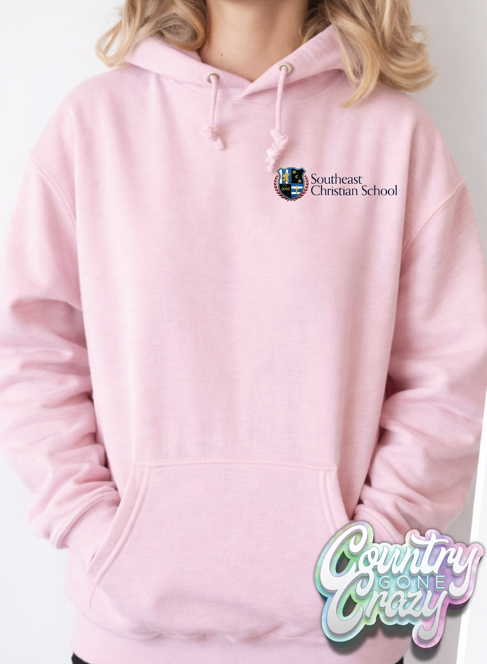 Southeast Christian School // Hoodie // Front Only-Country Gone Crazy-Country Gone Crazy