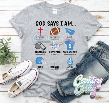 God Says I Am - Lumberton Raiders - T-Shirt-Country Gone Crazy-Country Gone Crazy