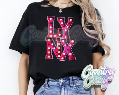 Lynx * Pink Marquee * T-Shirt-Country Gone Crazy-Country Gone Crazy