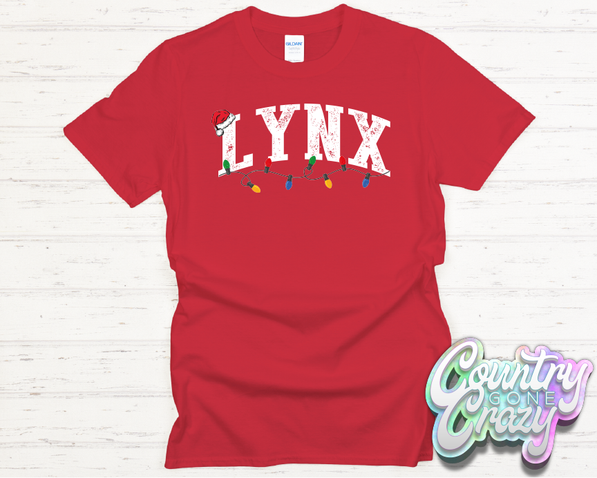 LYNX - CHRISTMAS LIGHTS - T-SHIRT-Country Gone Crazy-Country Gone Crazy