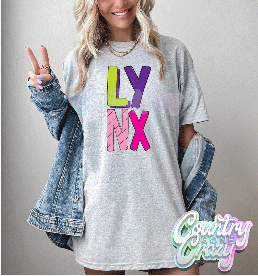 Lynx // Stripey // T-Shirt-Country Gone Crazy-Country Gone Crazy