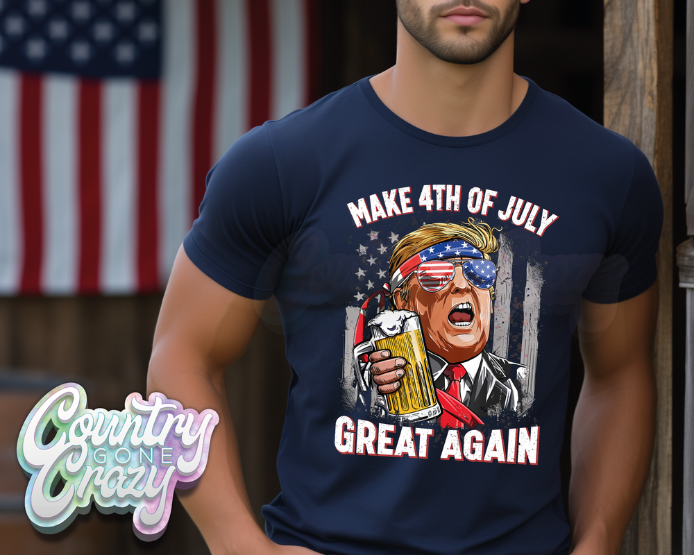 Make 4th of July Great Again - T-Shirt-Country Gone Crazy-Country Gone Crazy