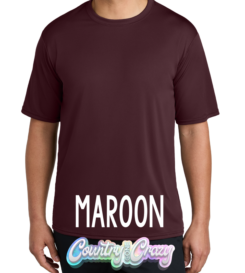 Adult Dri Fit - Maroon-Port & Company-Country Gone Crazy