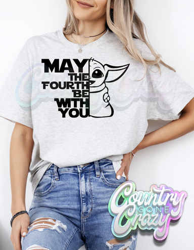 May The 4th Be With You Yoda T-Shirt-Country Gone Crazy-Country Gone Crazy