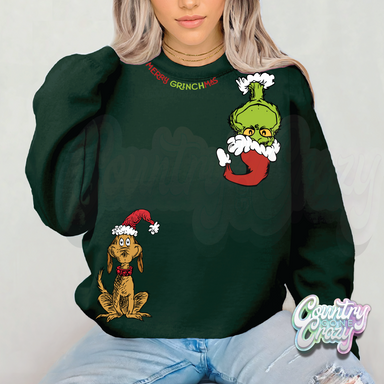 MERRY GRINCHMAS - Sweatshirt-Country Gone Crazy-Country Gone Crazy