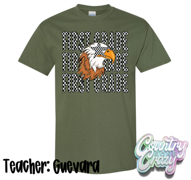 TEACHER: GUEVARA // ESS FIRST GRADE CLASS SHIRT-Gildan-Country Gone Crazy