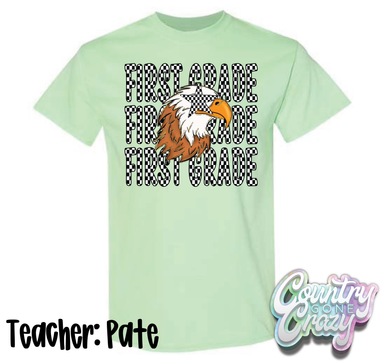 TEACHER: PATE // ESS FIRST GRADE CLASS SHIRT-Gildan-Country Gone Crazy