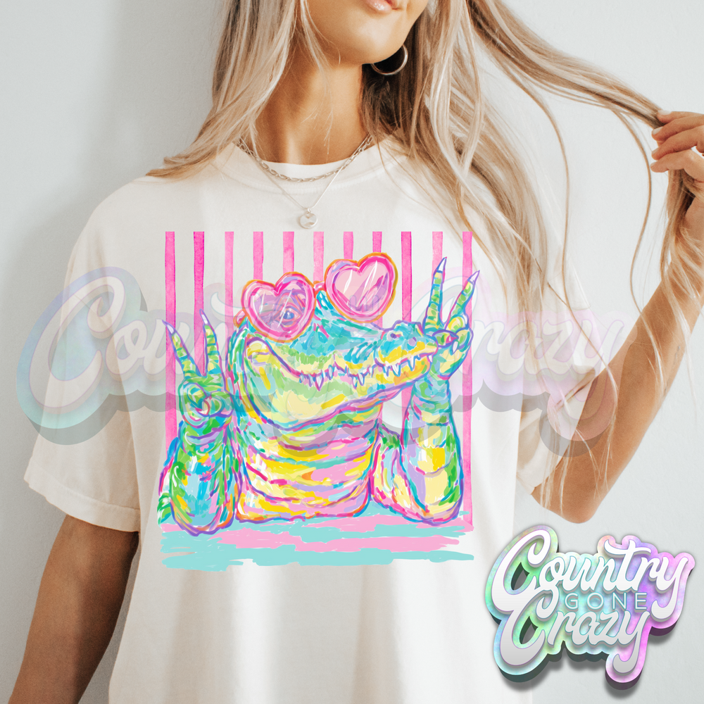 CROCODILE PEACE SIGN