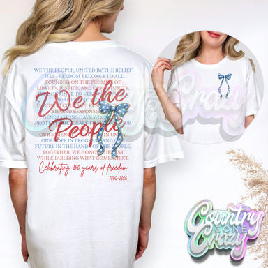 WE THE PEOPLE WITH STAR BOW POCKET-Country Gone Crazy-Country Gone Crazy